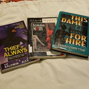 3  books 1 hardback 2 paper back